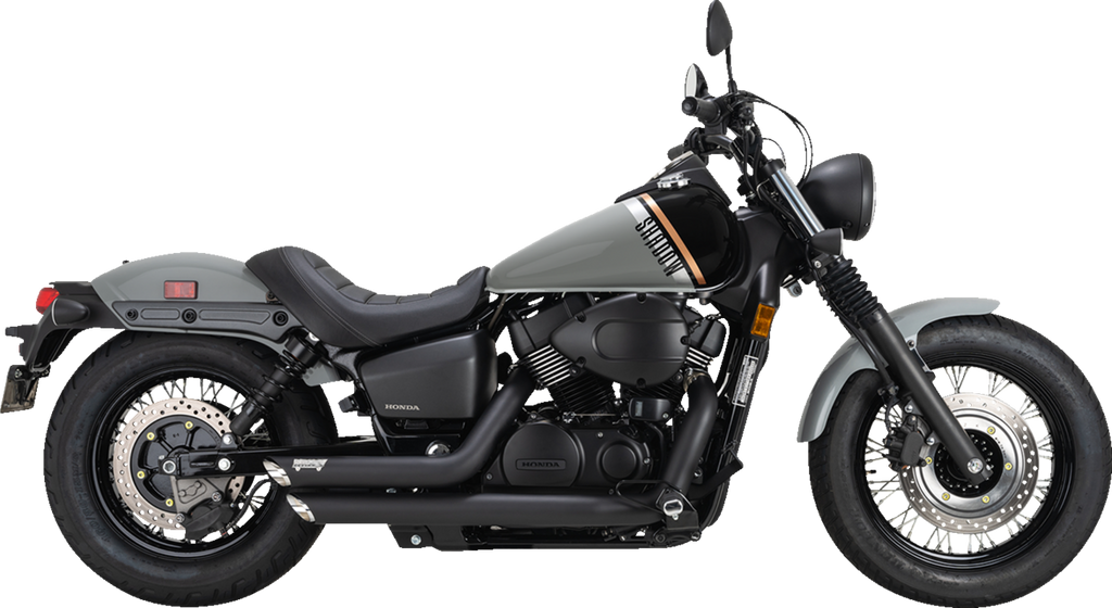 VANCE & HINES Shortshots Staggered Exhaust System - Black 48319