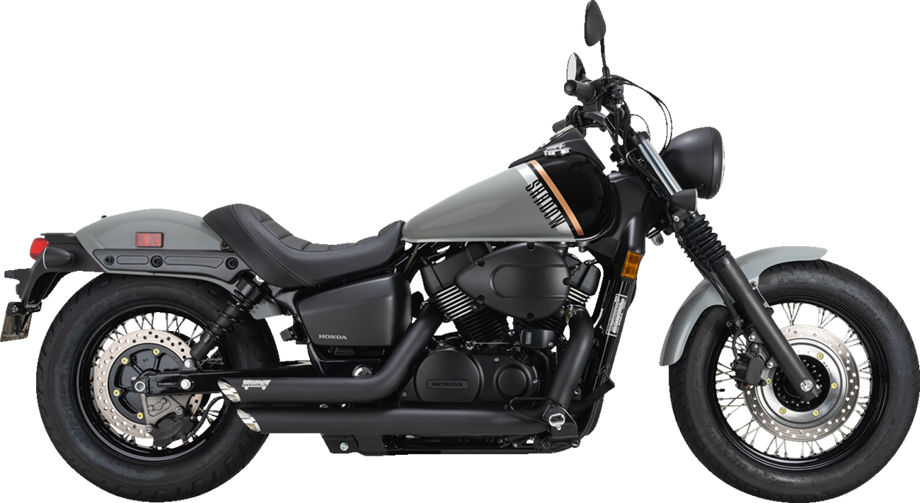 VANCE & HINES Shortshots Staggered Exhaust System - Black 48319