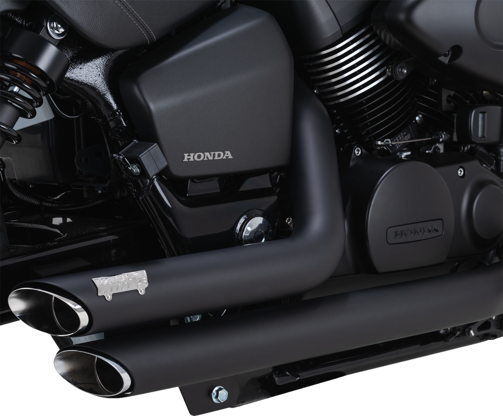 VANCE & HINES Shortshots Staggered Exhaust System - Black 48319