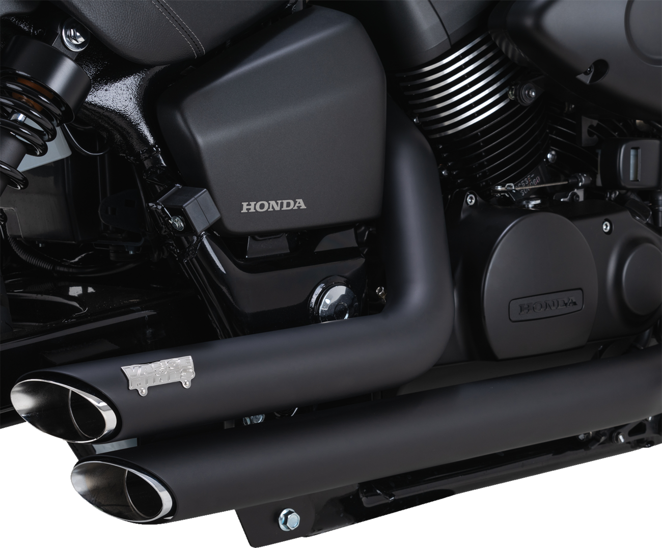 VANCE & HINES Shortshots Staggered Exhaust System - Black 48319