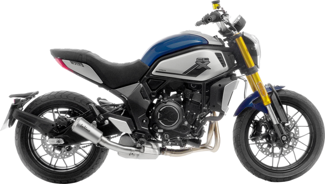 LeoVince LV-10 Slip-On Muffler - Silver 15256 - CFMOTO 700 CL-X Heritage/Sport 2021-2023
