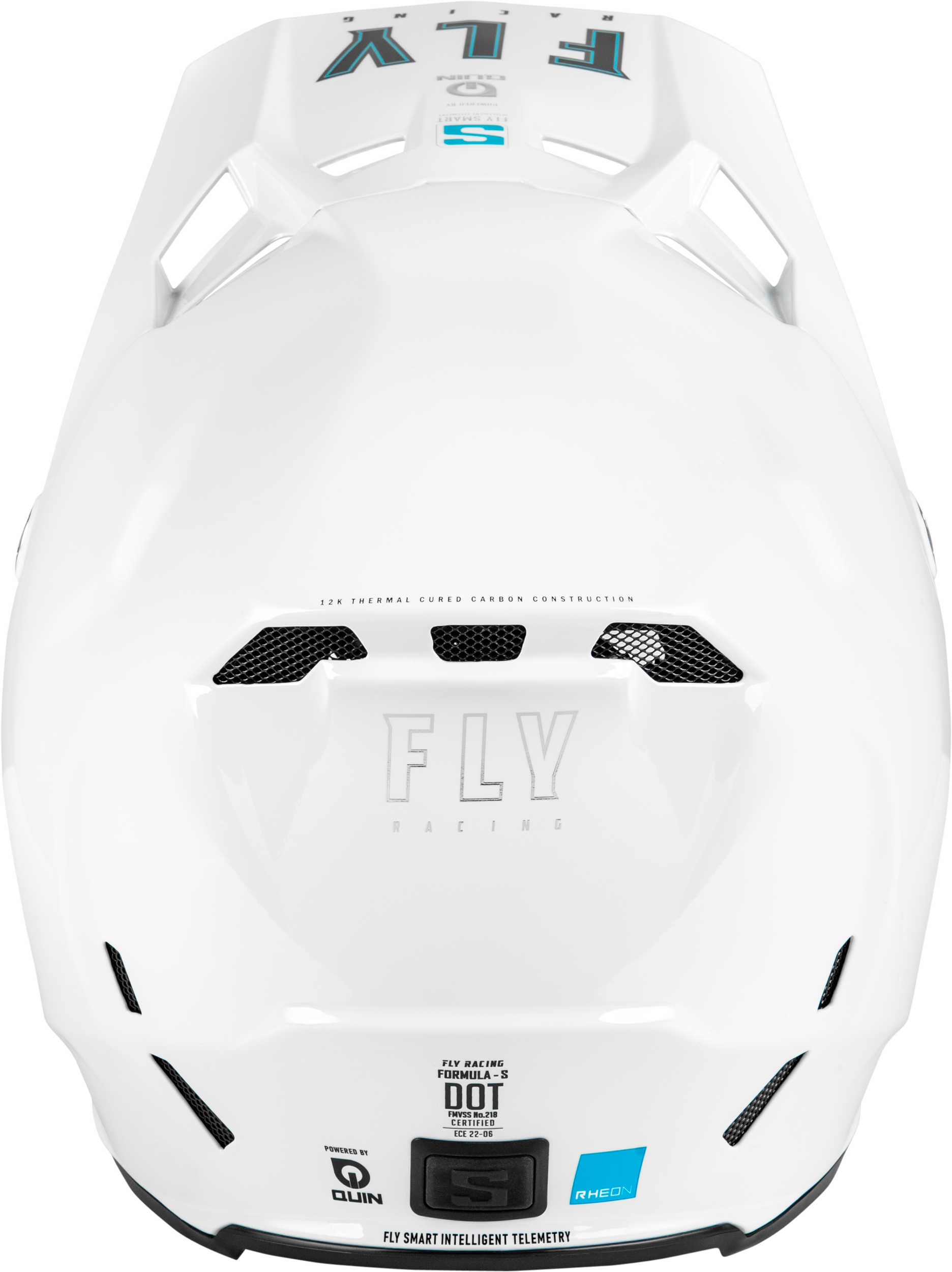 FLY Racing Formula S Carbon Helmet - White - View 10
