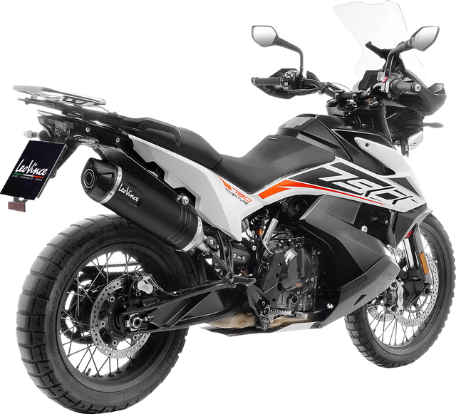 LeoVince LV One EVO Slip-On Muffler - Black 14414EBU - KTM 790/890 Adventure/SMT + Husqvarna Norden 901 + CFMOTO 800MT