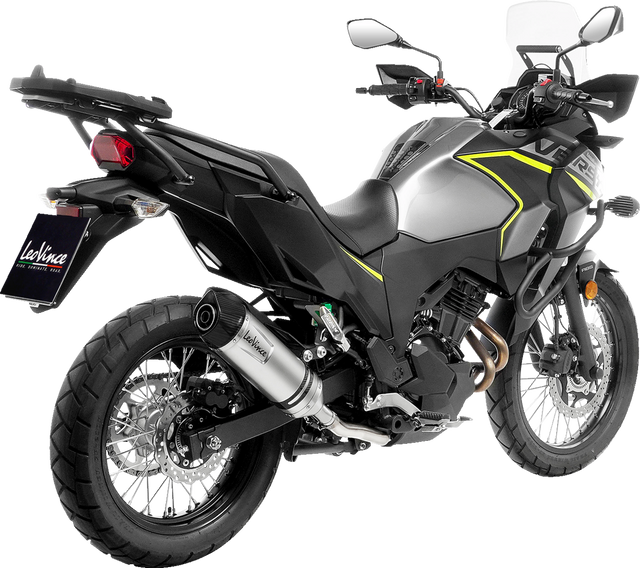 LeoVince LV One Slip-On Muffler - Black 14419EBU - Kawasaki Versys-X 300 2017-2022