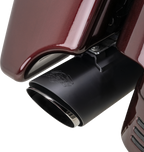 VANCE & HINES Twin Slash Slip-On Muffler - Black - FL 46672