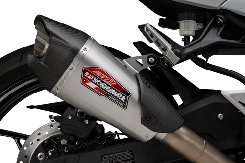 Yoshimura Ninja 500 / Z500 / Ninja 400 24-26 Race AT2 Stainless Full Exhaust, w/ Stainless Muffler