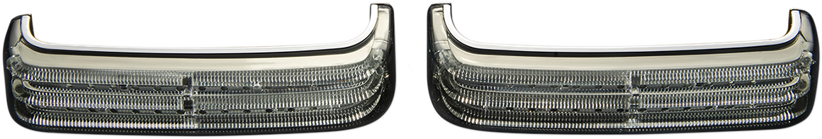 CUSTOM DYNAMICS Saddlebag LED Lights - Sequential / Chrome/Smoke 2040-2570