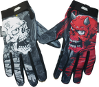 LETHAL THREAT Good N Evil Skulls Gloves