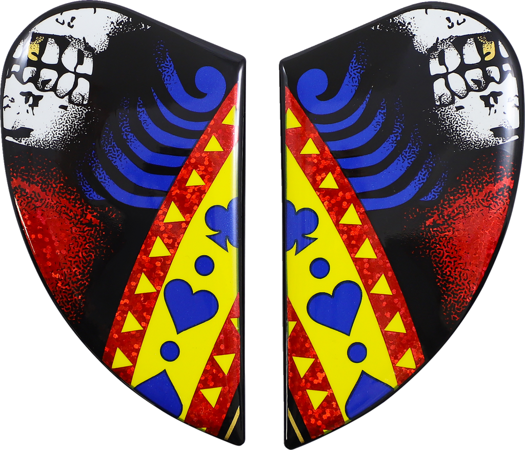 ICON Airform™ Helmet Side Plates — Suicide King - Airform™ Side Plates / Suicide King / Gold 0133-1384