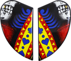 ICON Airform™ Helmet Side Plates — Suicide King - Airform™ Side Plates / Suicide King / Gold 0133-1384