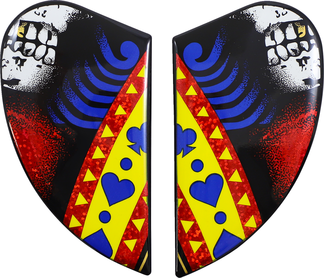 ICON Airform™ Helmet Side Plates — Suicide King - Airform™ Side Plates / Suicide King / Gold 0133-1384