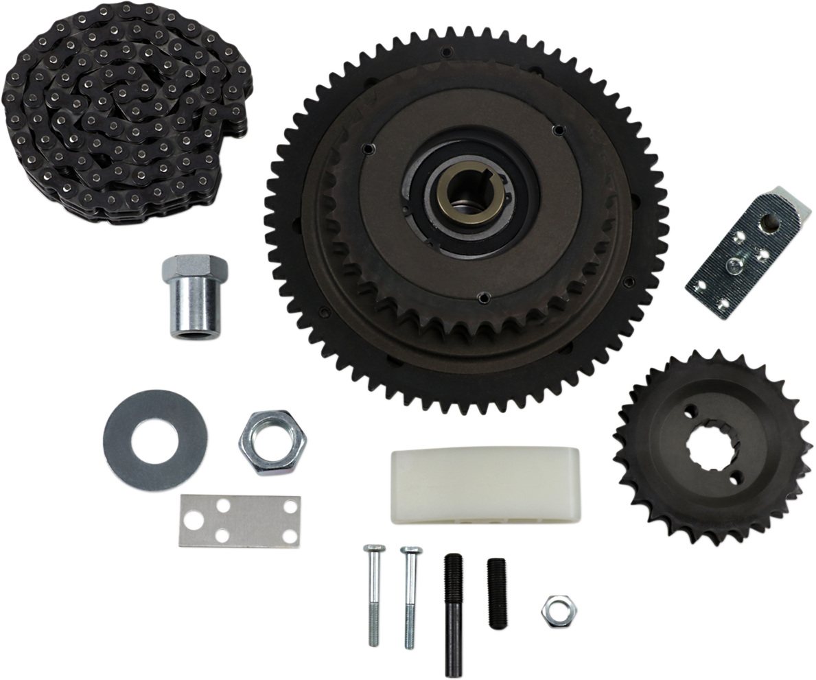 BELT DRIVES LTD. Primary Chain Drive System w/Clutch - Electric Start w/Rear Chain Drive / '70-'83 Big Twin DS-191014