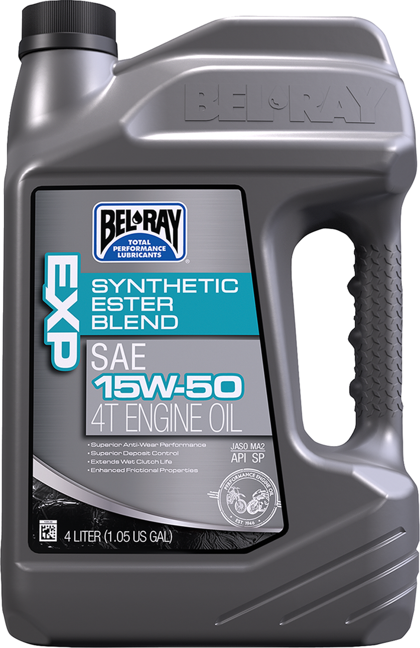 BEL-RAY EXP Synthetic Blend 4T Oil - 15W-50 / 4L 3601-0158