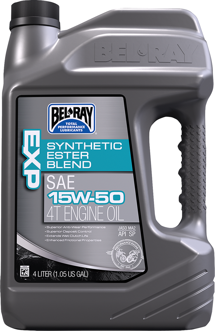 BEL-RAY EXP Synthetic Blend 4T Oil - 15W-50 / 4L 3601-0158