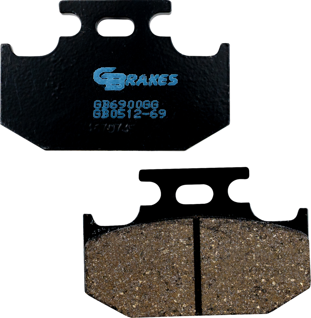 GBRAKES Semi Metallic Brake Pads - Brake Pads / Semi-Metallic/Ceramic / Rear 1721-3729