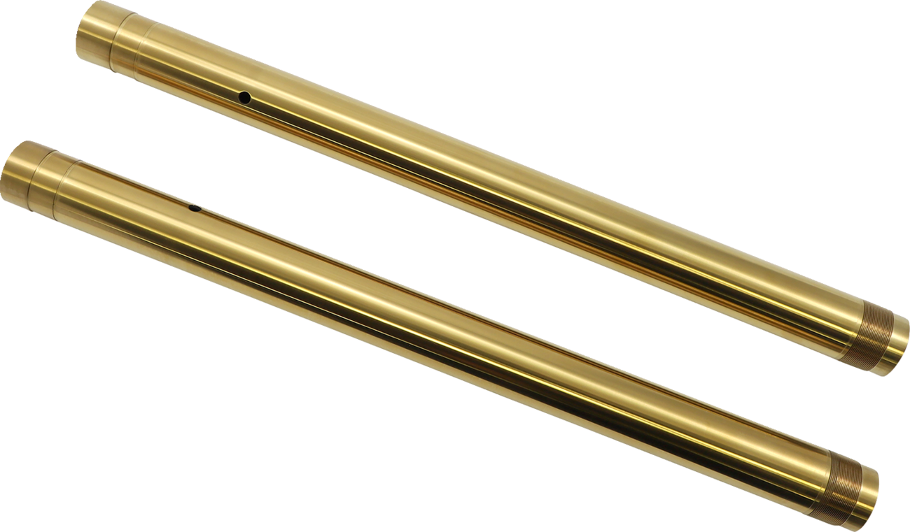 CUSTOM CYCLE ENGINEERING Inverted Fork Tubes - 43 mm / Stock / Gold 0404-0576