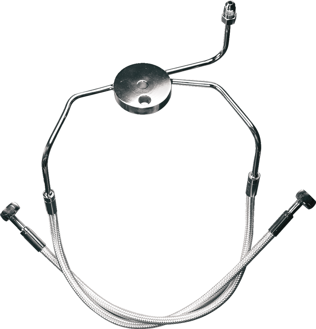 MAGNUM SHIELDING Designer Series Braided Non-ABS Front Brake Line Kit