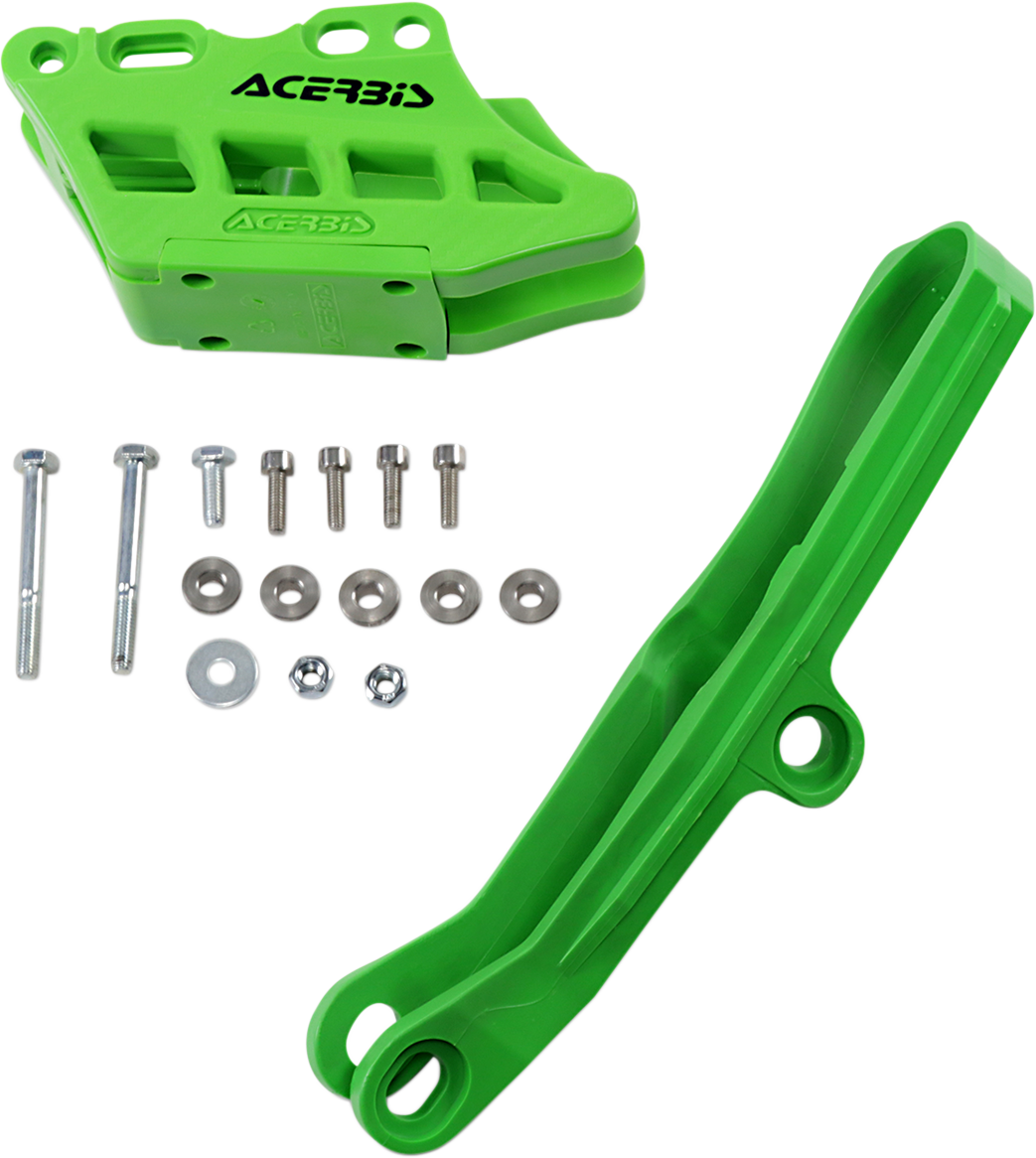 ACERBIS Chain Guide 2.0 and Slider Kit - Green / Kawasaki 1231-1008
