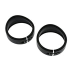 Eagle Lights 4.5" Auxiliary Light Visor Frenched Style Passing Lamp Trim Ring For Harley-Davidson® Motorcycles