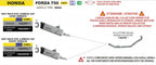 Arrow Honda Forza 750 E5+ 2025 Indy Race Evo Aluminium Dark Exhaust - 73523aknc