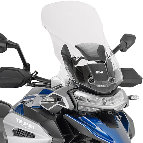GIVI D6422ST Specific Screen Transparent for Triumph Tiger 1200 Gt, Triumph Tiger 1200 Gt Explorer, and Triumph Tiger 1200 Rally Explorer