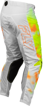 FLY Racing Kinetic Blur Pants (2027) - White / Hi-Viz / Orange - View 12