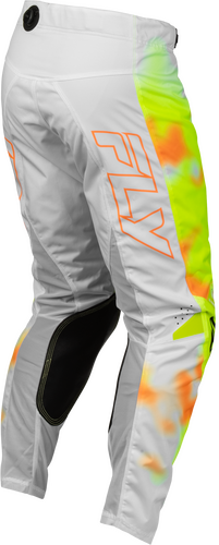FLY Racing Kinetic Blur Pants (2027) - White / Hi-Viz / Orange - View 28