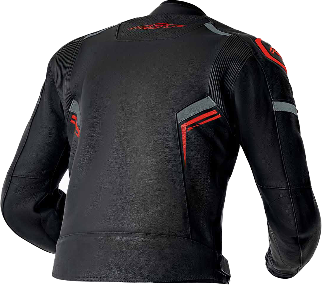 RST S-1 CE Men's Leather Jacket - Black / Grey / Red - View 9