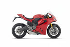 Arrow Ducati Panigale V2/V2s E5+ 2025 Rh/Lh Round Sil Titanium Silencers + Stainless Steel Link Pipe 77504pr