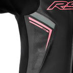 RST S-1 CE Women's Leather Jacket - Black / Fluorescent Pink - View 4