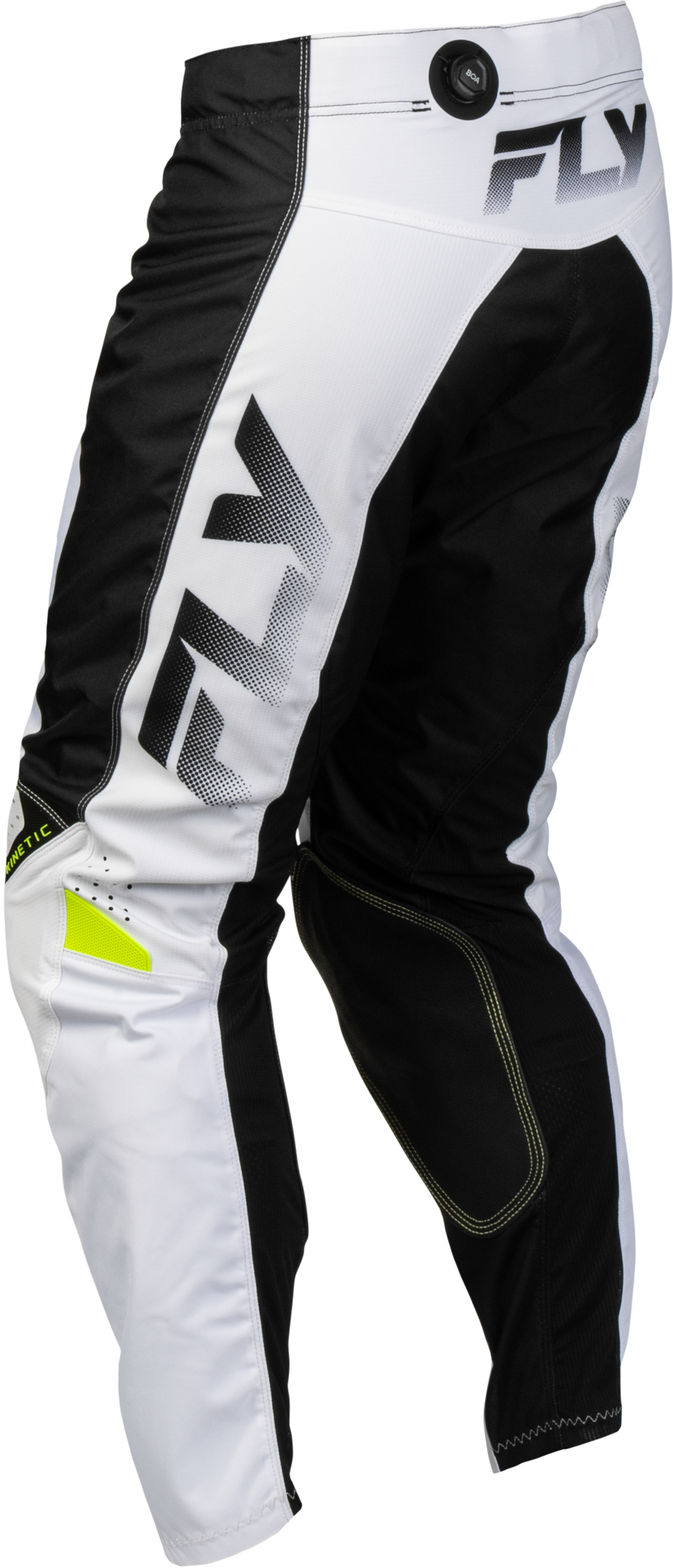 FLY Racing Kinetic Fade Pants (2027) - White / Black / Hi-Viz - View 8