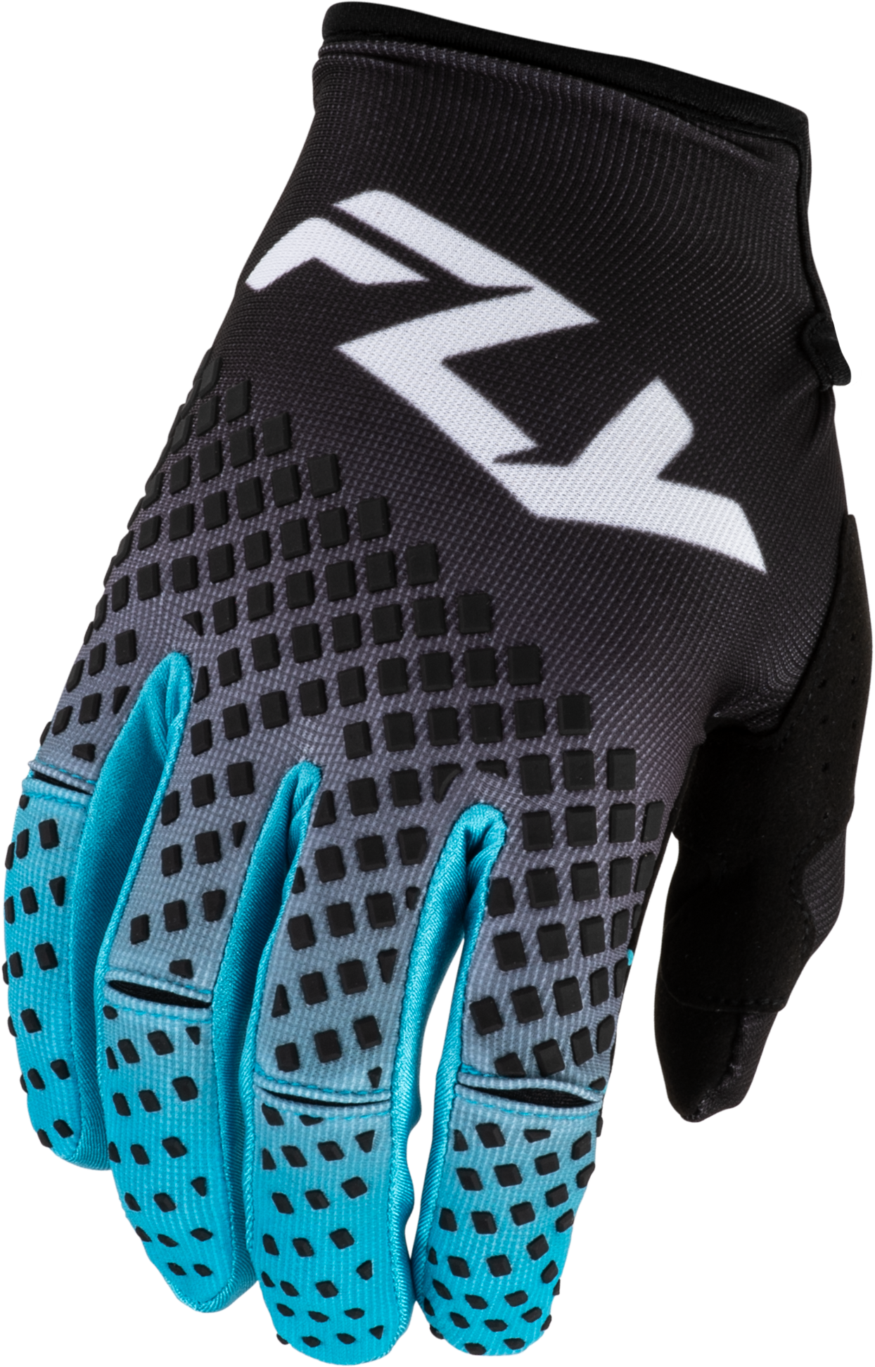FLY Racing Kinetic Fade Gloves (2027) - Black / Blue / White - View 1