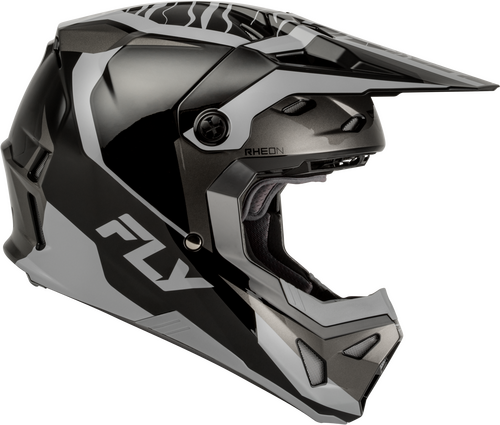 FLY Racing Formula CP Charge Helmet (2027) - Black / Grey / Light Grey - View 29