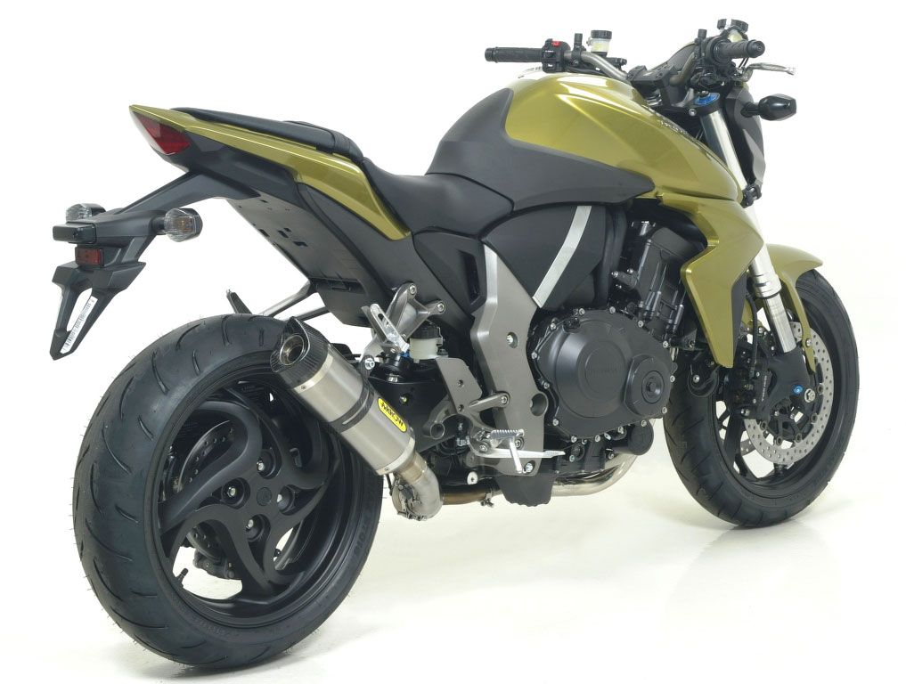 Arrow Homologated Aluminium Race-Tech Silencer + Mid Pipe With Carbon End Cap Honda CB1000R 2008-2016 71732ak