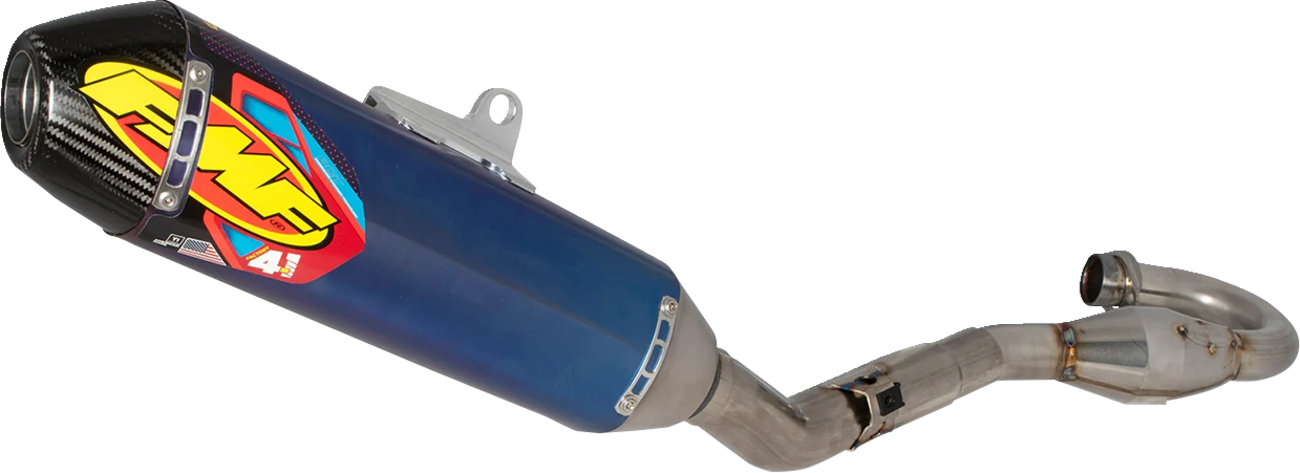 FMF Factory 4.1 RCT Exhaust System - Titanium - Carbon End Cap 042406