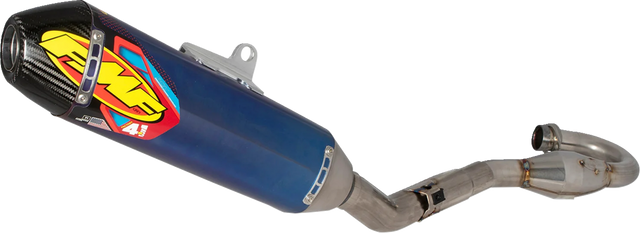 FMF Factory 4.1 RCT Exhaust System - Titanium - Carbon End Cap 042406