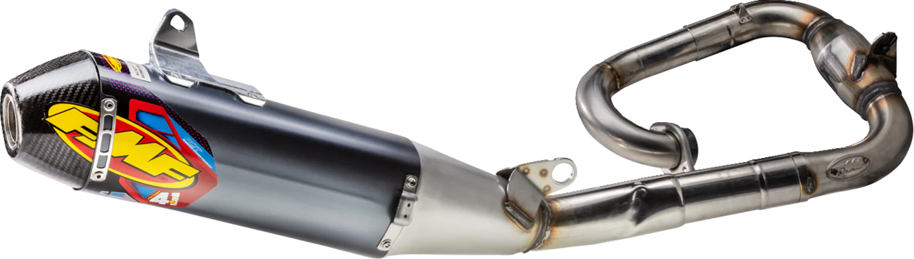 FMF Factory 4.1 RCT Exhaust System - Aluminum - Stainless Steel Header - Carbon Fiber End Cap 044477