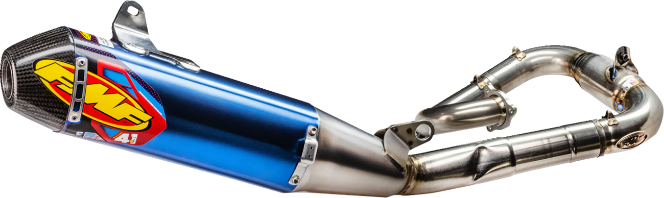 FMF Factory 4.1 RCT Exhaust System - Titanium - Carbon Fiber End Cap 044478