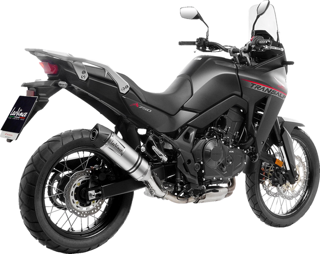 LeoVince LV One Slip-On Muffler - Black - Honda XL750 Transalp 14440EBU 2023-2026
