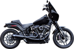 S&S CYCLE 2-into-1 Qualifier Exhaust System - Race Only - Guardian Black 550-1106