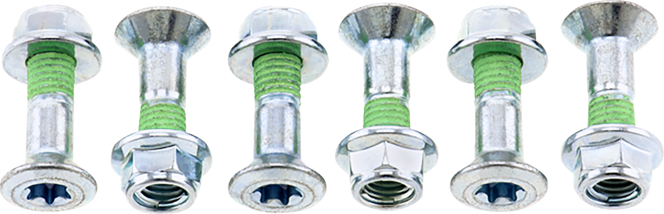 BOLT Fastener Kit - Hub-Savers/Sprocket / Double Locked / Silver / 6 Pack / Beta 2401-1653
