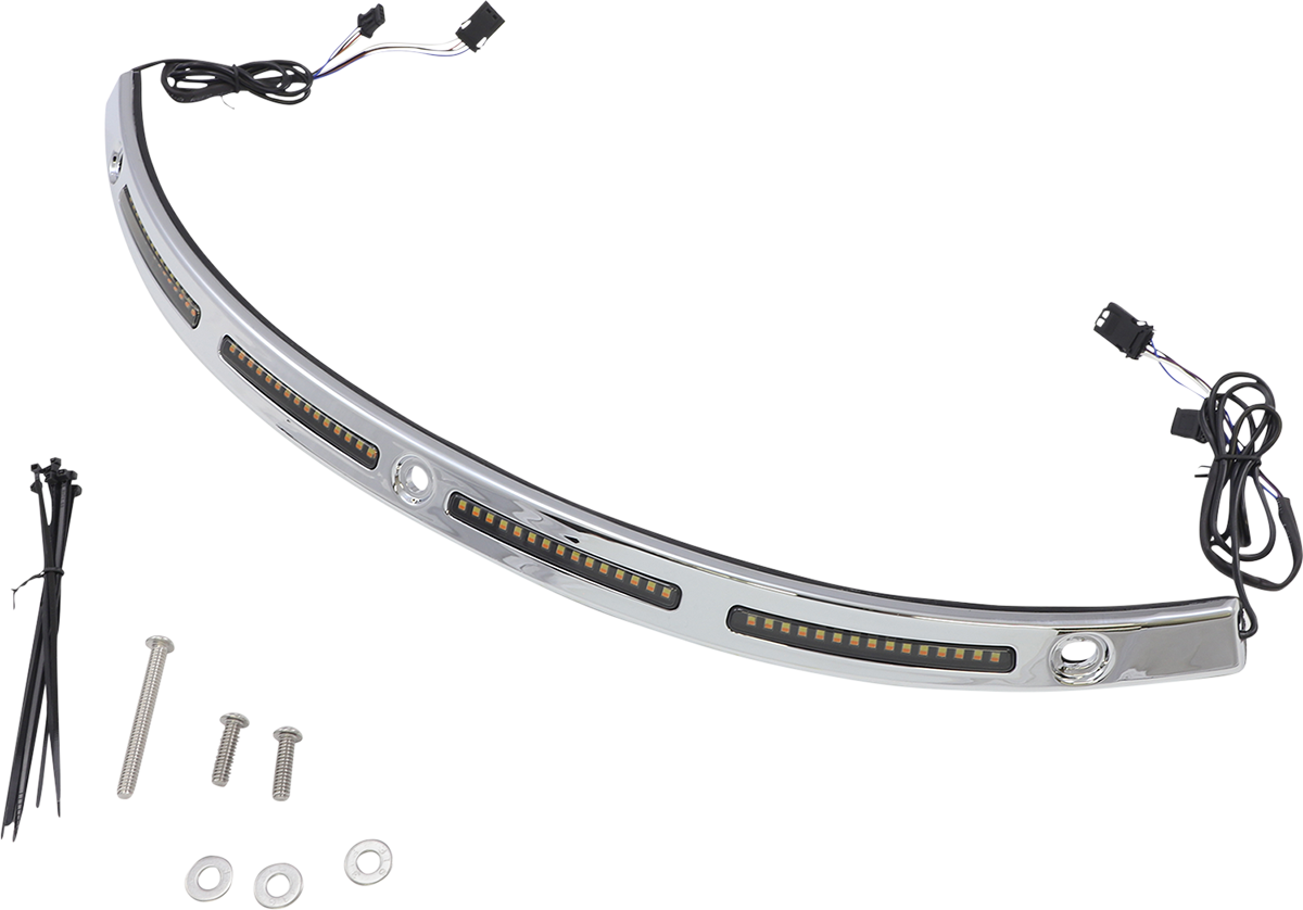 CUSTOM DYNAMICS Windshield Trim - Chrome 2040-2821