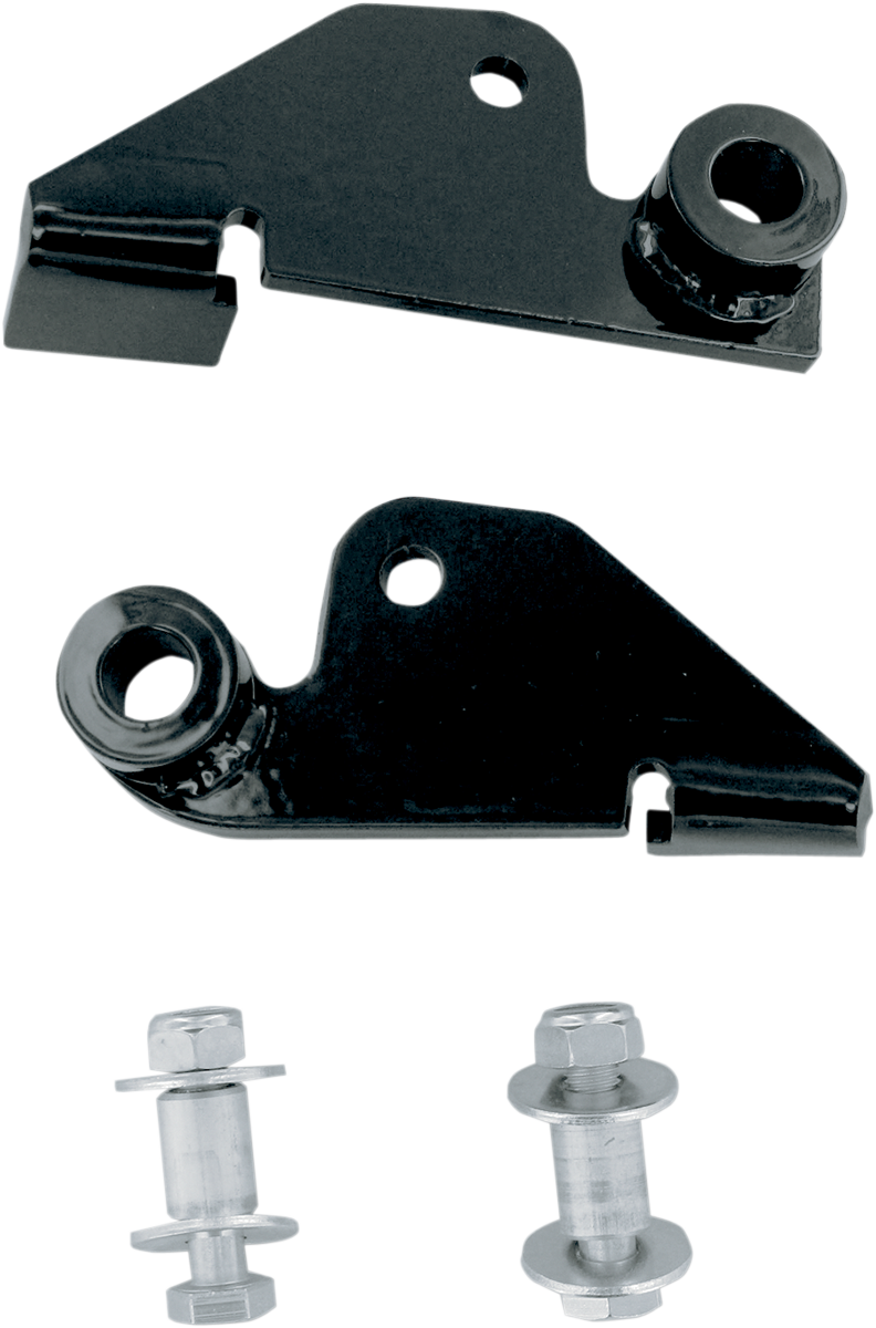 BARON Shock Drop Bracket Lowering Kit - Rear / Lowers 1.50" / Black 1304-0186