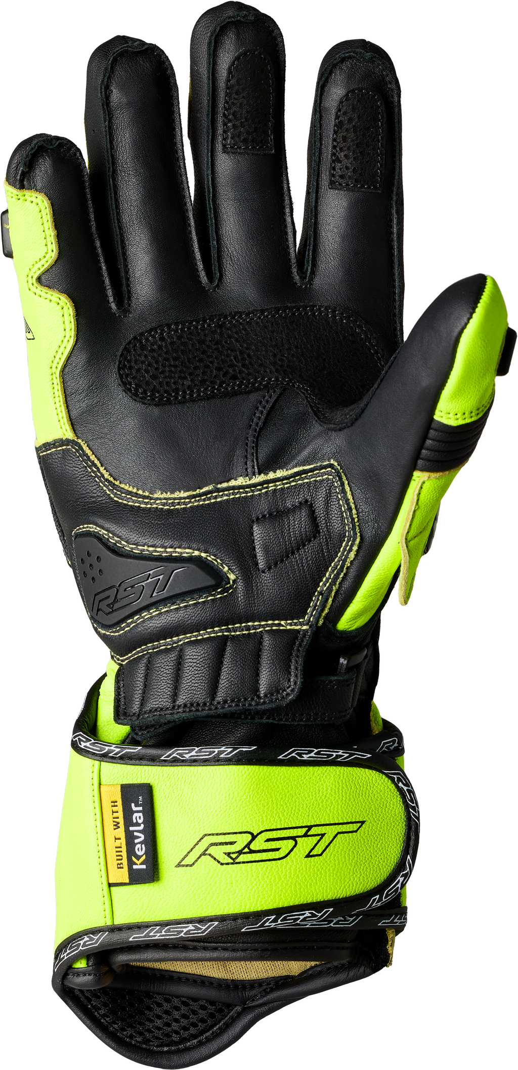 RST Tractech EVO 4 CE Glove - Neon Yellow / Black / Black - View 18