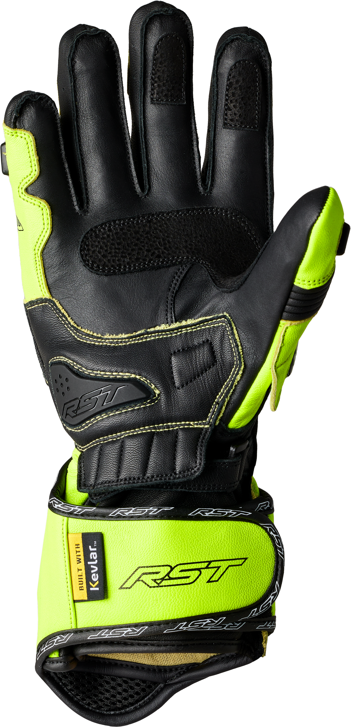 RST Tractech EVO 4 CE Glove - Neon Yellow / Black / Black - View 18