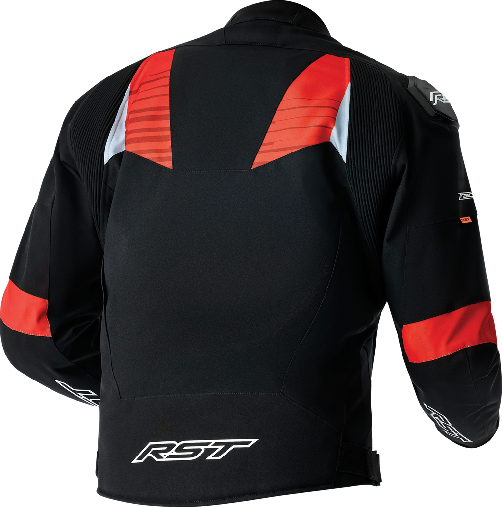 RST Tractech Evo 5 CE Men's Textile Jacket - Black / Fluorescent Red - View 8