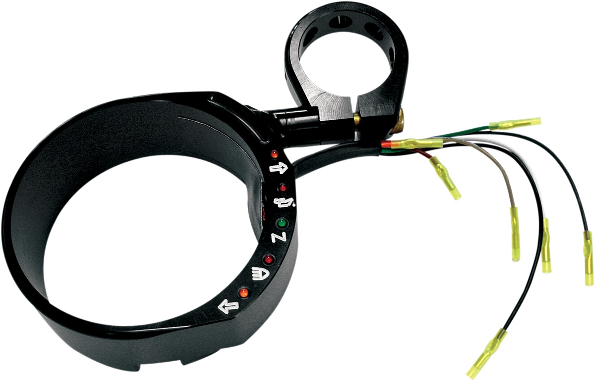 JOKER MACHINE Speedometer Relocation Bracket - Black / For 49 mm Fork 2210-0223