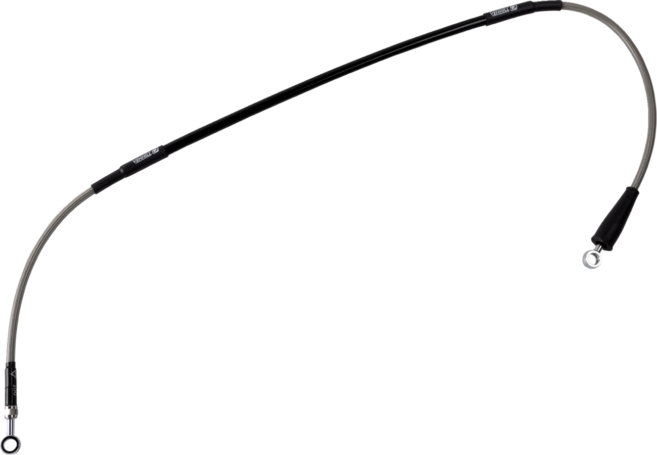 MOOSE OFFROAD Stainless Steel Braided Brake Line - Brake Line / Stainless Steel 1741-6523
