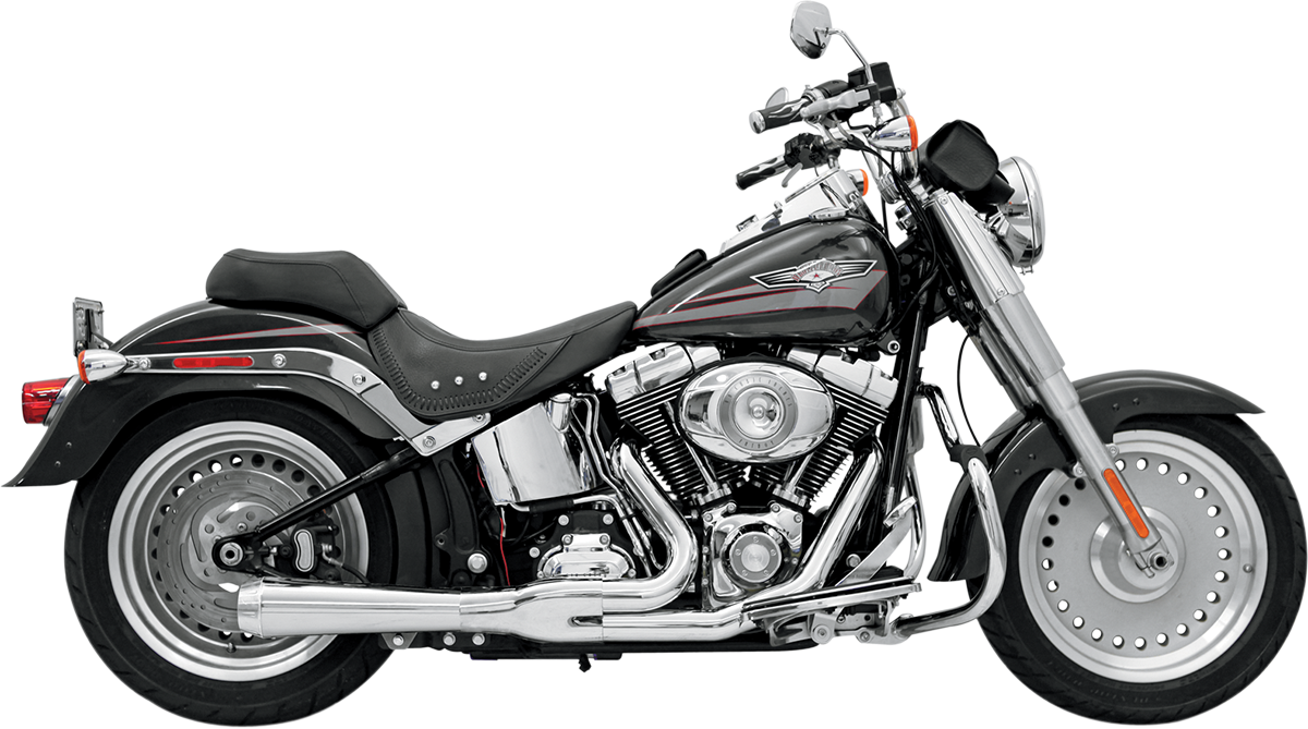 2:1 Exhaust - Black - Short - Softail