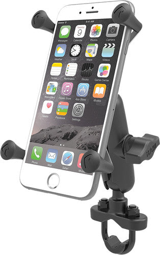 RAM Mounts RAM-B-149Z-UN10U Handlebar Rail Mount with U-Bolt Base and X-Grip Large Cradle